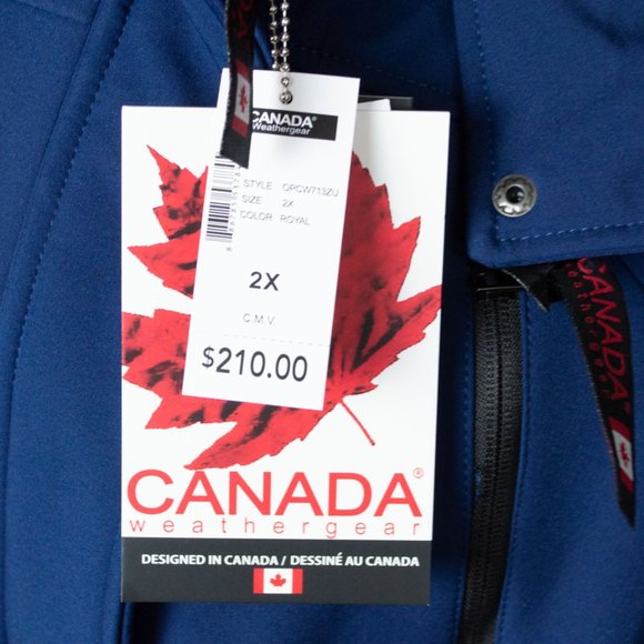 Canada Weather Gear Royal Blue & Brown Faux-Fur Trim Hood Anorak Jacket - Picture 6 of 14